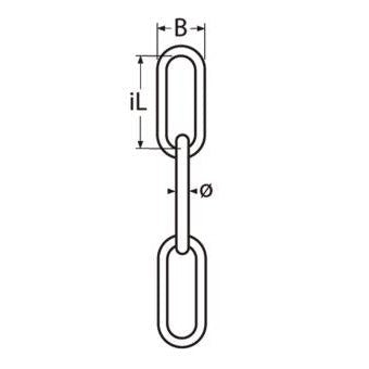 Stainless Steel Chain, long-link - Ropes.sg