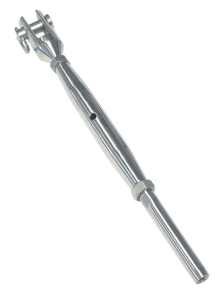 Turnbuckle fork-terminal, machined A4 AISI 316