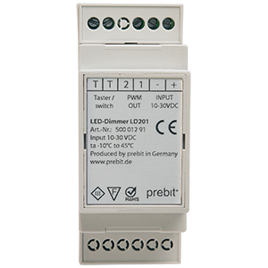 PWM dimmer module LD201 - for DIN-rail mounting - NAVIEL