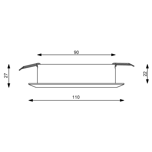 Recessed LED Light EB22 (Master) - Ø 110 mm - NAVIEL