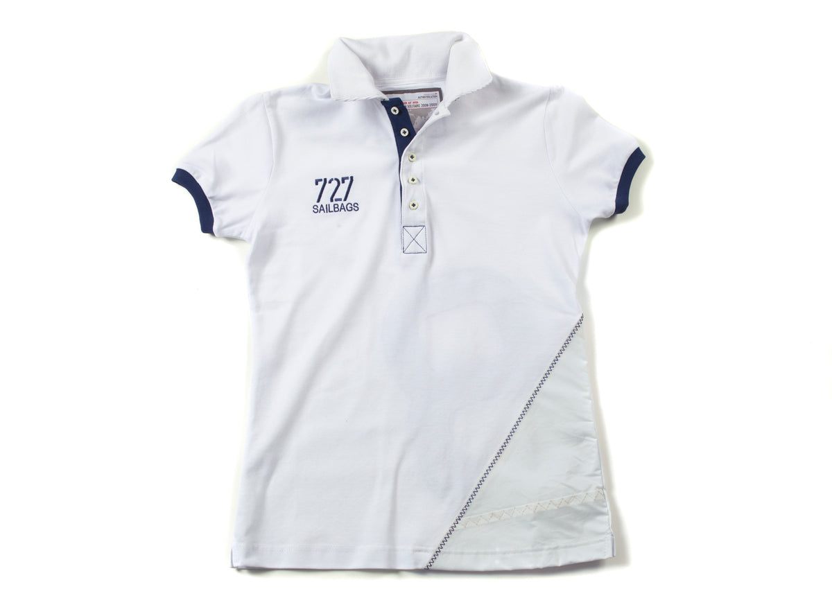 Women&#39;s Polo Shirt, Short sleeves, White - Omniyacht®