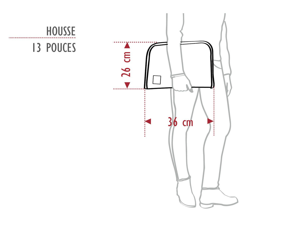 Laptop case - 13 inches - Recycled Main Sail