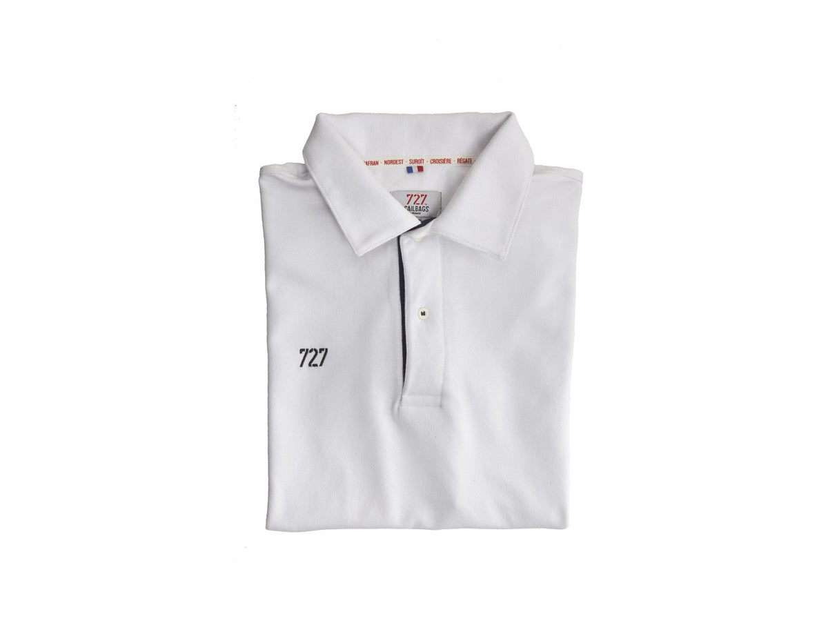 Men&#39;s Short-sleeved polo shirt, Spinnaker, White - Omniyacht®
