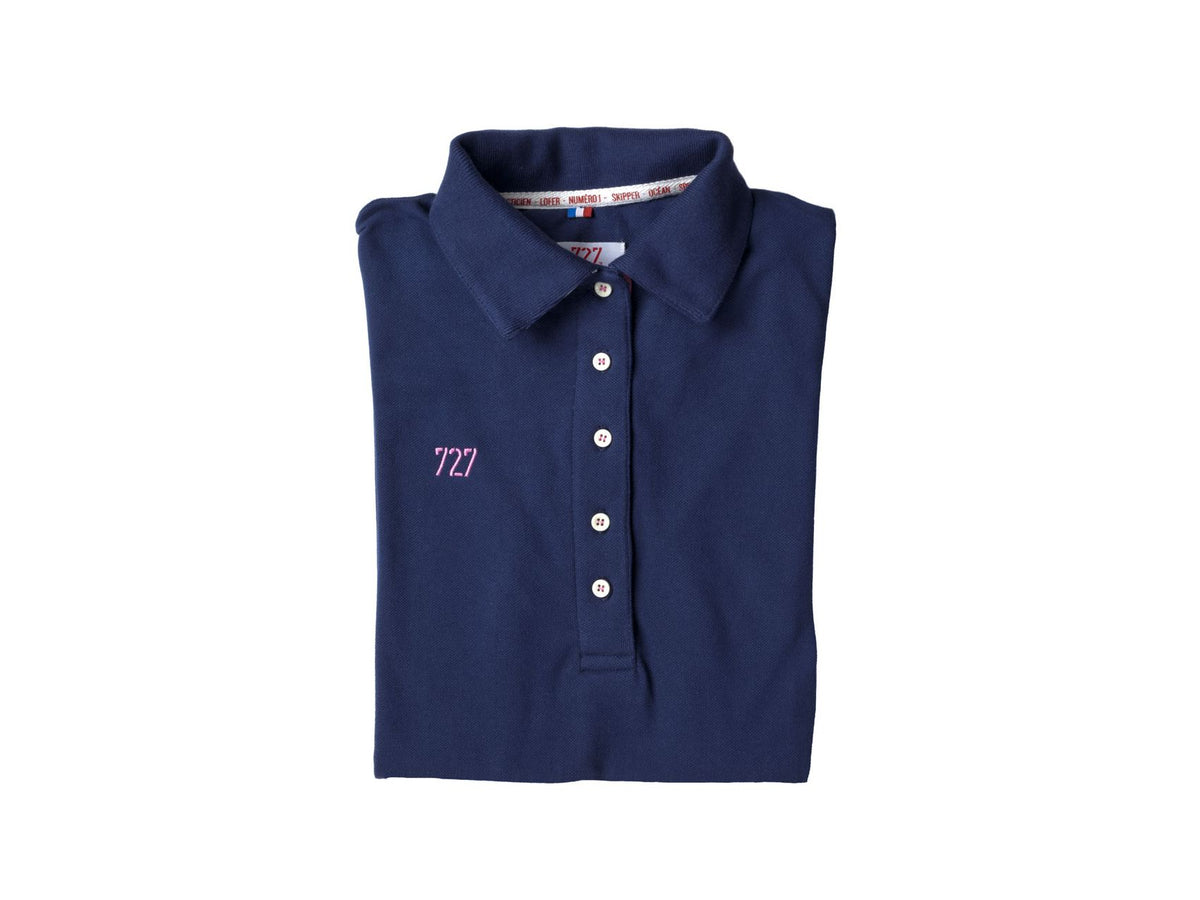 Women&#39;s Polo Shirt, Short sleeves, Navy Blue - Omniyacht®