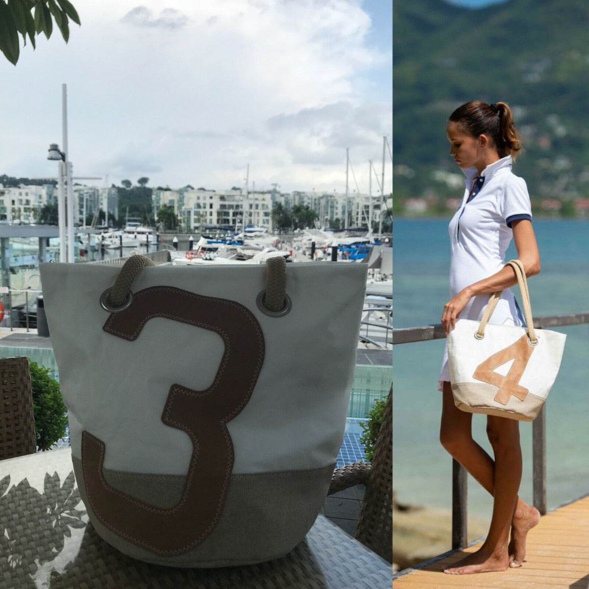 Sports bag &quot;Sandy&quot;  - recycled Main Sail